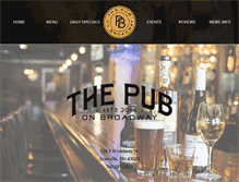 Tablet Screenshot of broadwaypuboh.com
